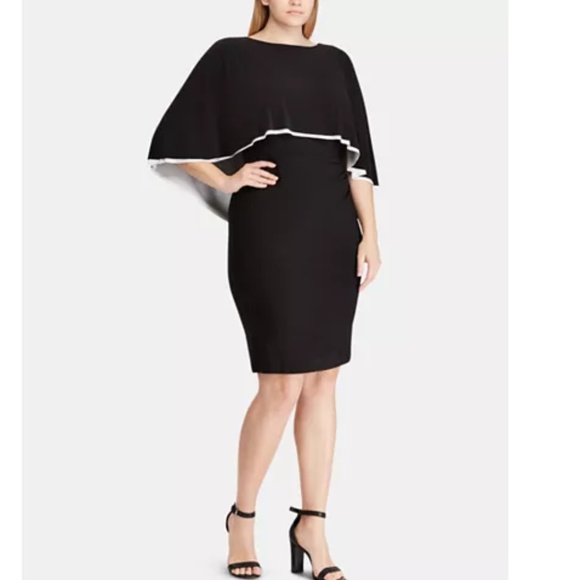 Lauren Ralph Lauren Dresses & Skirts - NWT Ralph Lauren Cape Color Block Dress Plus 14